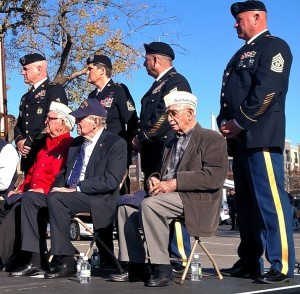 Pearl Harbor veterans W.M. Chase, Walter Smith and Kay Matthews were honored Monday (Dec. 7) during a Pearl Harbor service at the Arkansas Inland Maritime Museum in North Little Rock.