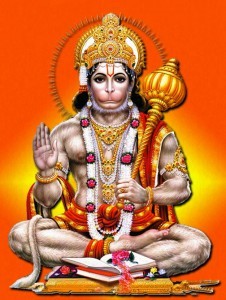 An image of the Hindu monkey god Lord Hanuman.