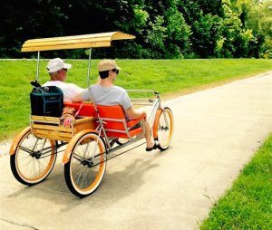 One of the alternative ways people in Northwest Arkansas use the Razorback Greenway trail system that stretches 36 miles from Bella Vista to Fayetteville.