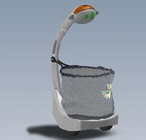 The Budgee smart cart was introduced in early 2014 by New Jersey-based Five Elements Robotics. The company said it is now working with Walmart to test one of its prototypes in retail.