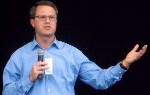 Wal-Mart Stores CEO Doug McMillon tells prospective suppliers and manufacturers the company needs their innovative products to keep growth going. McMillon spoke at the end-of-day reception held for the suppliers and manufacturers at the Walmart AMP in Rogers on Tuesday (June 28).