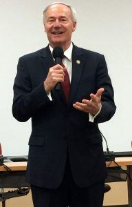 Gov. Asa Hutchinson spoke at the first Academy for Career Educators in Springdale on Monday (June 6). He said workforce development and having a skilled talent pool is critical to the ongoing growth of the state.