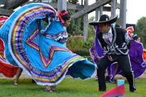 Latin Art Organization of Arkansas dancers thrilled the crowd with a dance from Mexico.