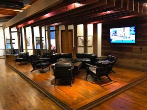 The third-floor waiting area for Propak Logistics in the renovated Friedman-Mincer building in downtown Fort Smith.