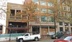 Construction continues on Phase I of the Little Rock Tech Park in downtown Little Rock.