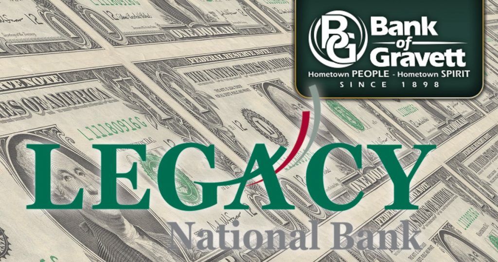 Legacy National Bank to acquire Bank of Gravett Talk Business & Politics