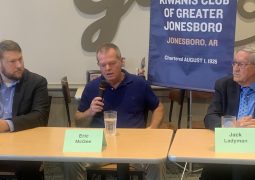 (from left) David McAvoy, Eric McGee, and Rep. Jack Ladyman.