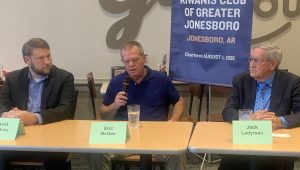 (from left) David McAvoy, Eric McGee, and Rep. Jack Ladyman.