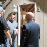 Home builder group works with students to build the Santa House