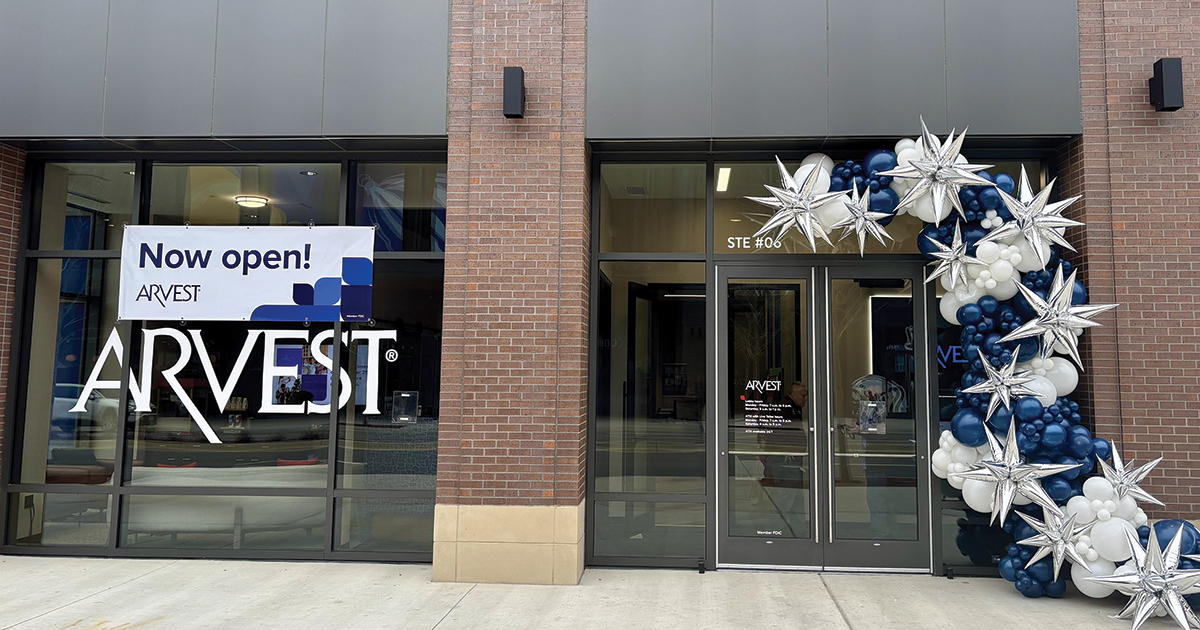 Arvest Bank opens branch at Walmart home office