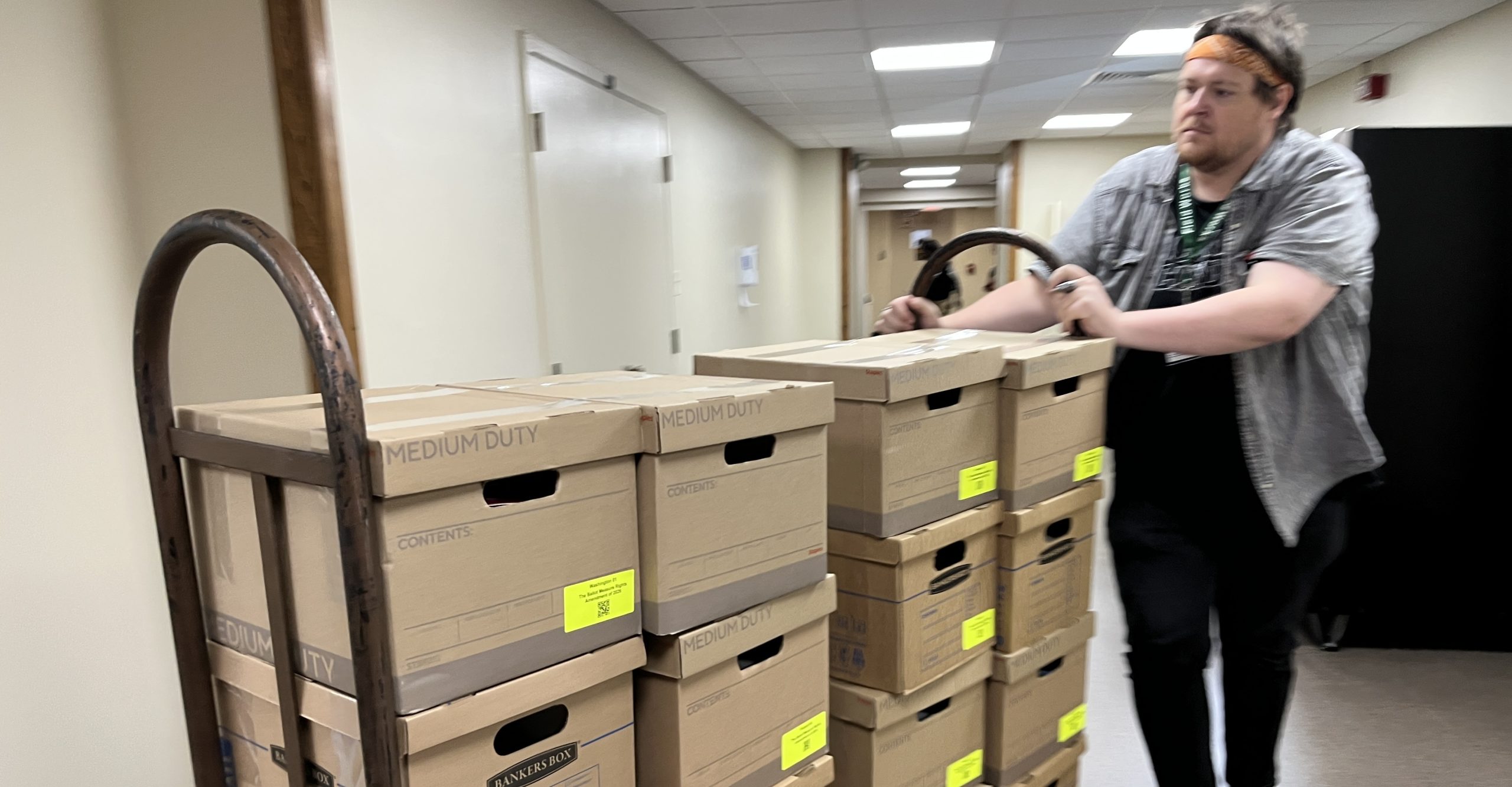 Pro-ballot initiative group submits 108,837 signatures